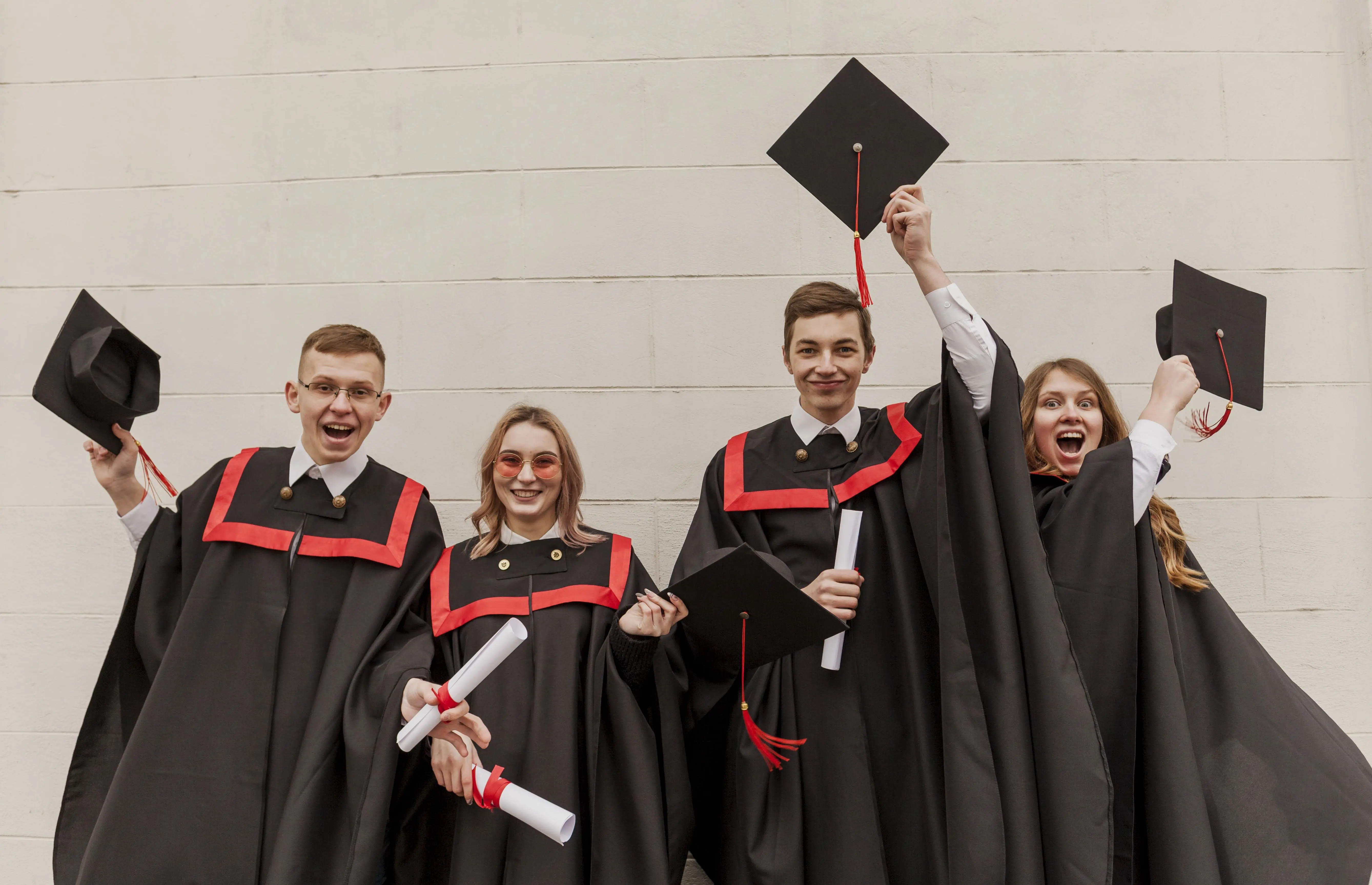 Graduates celebrating